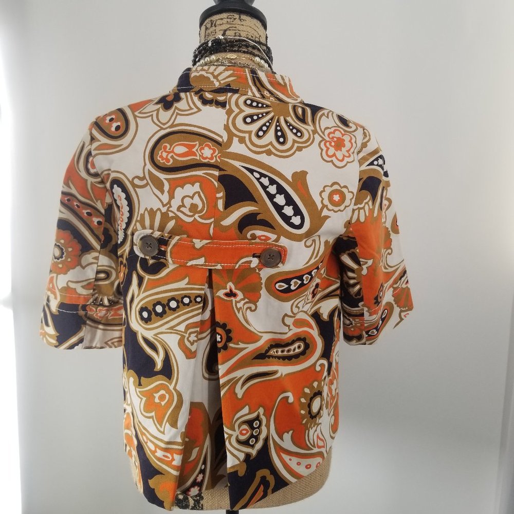 J.CREW Coppelle Paisley San Pelmo Jacket sz 6 - Picture 5 of 8